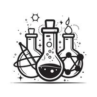 scienza logo design arte, icone, e grafica vettore