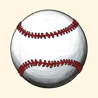 un' inciso baseball Vintage ▾ softball vettore