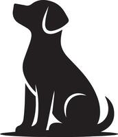 cane silhouette impostare. cane illustrazione vettore