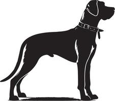 cane silhouette impostare. cane illustrazione vettore