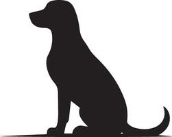 cane silhouette impostare. cane illustrazione vettore