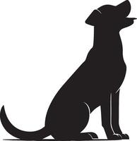 cane silhouette impostare. cane illustrazione vettore