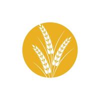 agricoltura Grano logo modello e simbolo vettore