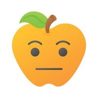 afferrare Questo sorprendente icona di indifferente emoji, personalizzabile piatto vecto vettore