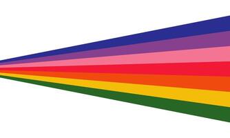 arcobaleno strisce linea colore copertura su trasparente sfondo. illustrazione vettore