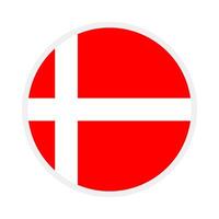 Danimarca nazionale bandiera progettato per Europa calcio campionato nel 2024 vettore