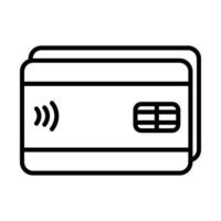 banca carta linea icona design vettore