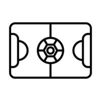 calcio campo linea icona design vettore