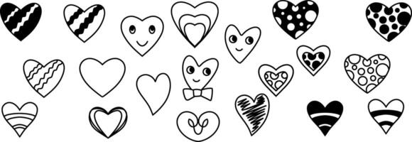 cuore icona scarabocchio clipart vettore