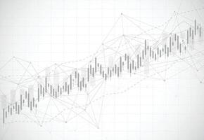 attività commerciale candela bastone grafico grafico di azione mercato investimento commercio su buio sfondo design. rialzista punto, tendenza di grafico vettore