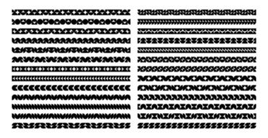 impostato di piatto astratto cerchio confine divisore design vettore