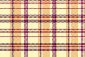 americano struttura tessile senza soluzione di continuità, piegato modello dai un'occhiata tartan. accogliente sfondo plaid tessuto nel leggero e arancia colori. vettore