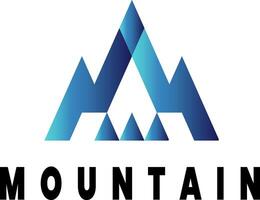 montagna logo minimalista ,logo avventura escursioni a piedi vettore