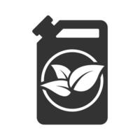biocarburante scatola metallica icona. illustrazione. vettore