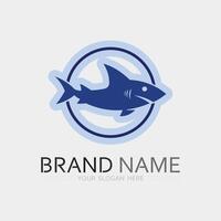 pesce e pesca logo acquatico design animale illustrazione vettore