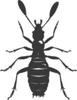 silhouette termite animale pieno corpo nero colore solo vettore