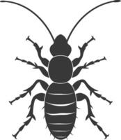 silhouette termite animale pieno corpo nero colore solo vettore