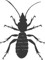 silhouette termite animale pieno corpo nero colore solo vettore