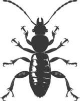 silhouette termite animale pieno corpo nero colore solo vettore