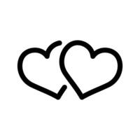 cuore icona simbolo design illustrazione vettore