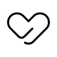 cuore icona simbolo design illustrazione vettore