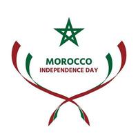 giorno dell'indipendenza del marocco vettore