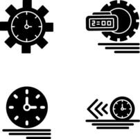 tempo gestione e tempo gestione icona vettore