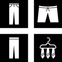 pantaloni e pantaloncini icona vettore