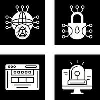 globale il malware e informatica difesa icona vettore