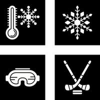neve fiocco e freddo icona vettore