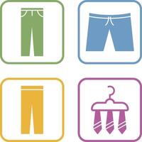 pantaloni e pantaloncini icona vettore