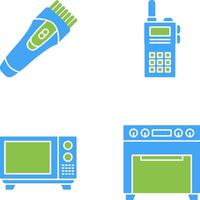 trimmer e comunicazione icona vettore