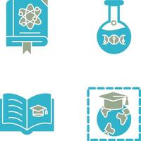 scienza e dna icona vettore