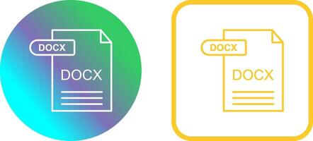 docx icona design vettore