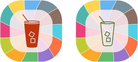 ghiacciato caffè icona design vettore