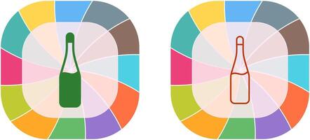 Champagne bottiglia icona design vettore