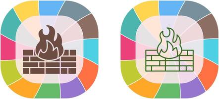 firewall icona design vettore