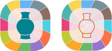 antico vaso icona design vettore
