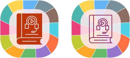 audiolibro icona design vettore