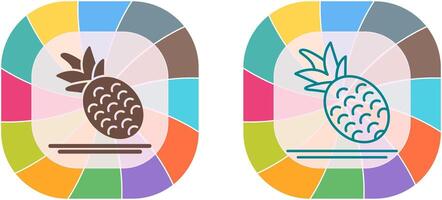 disegno dell'icona di ananas vettore