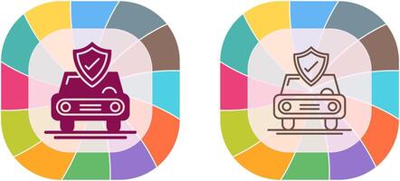 auto protezione icona design vettore