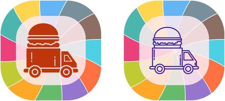 veloce cibo camion icona design vettore