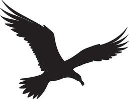 albatro silhouette illustrazione bianca sfondo vettore