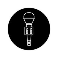 microfono icona . mic illustrazione cartello. karaoke simbolo. Audio logo. vettore