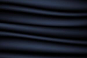 struttura di seta, raso, drappeggio tessuto su lussuoso sfondo. liscio brillante drappo Materiale nel nero di moda colore. vettore