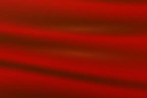 struttura di seta, raso, drappeggio tessuto su lussuoso sfondo. liscio brillante drappo Materiale nel rosso trend colore. vettore