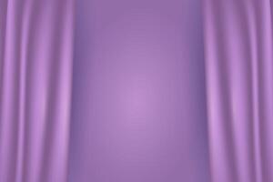 struttura di seta, raso, drappeggio tessuto su lussuoso sfondo. portiere, tenda Materiale rosa viola viola trend colore. vettore