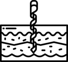 terra perforazione schema illustrazione vettore