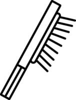 capelli spazzola schema illustrazione vettore