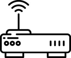 router schema illustrazione vettore